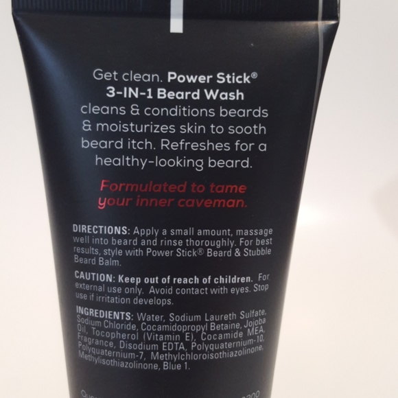 Power Stick 3 in 1 Beard Wash 5oz - Picture 3 of 5